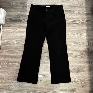 Anthropologie the essential Cropped Flare Black Pants